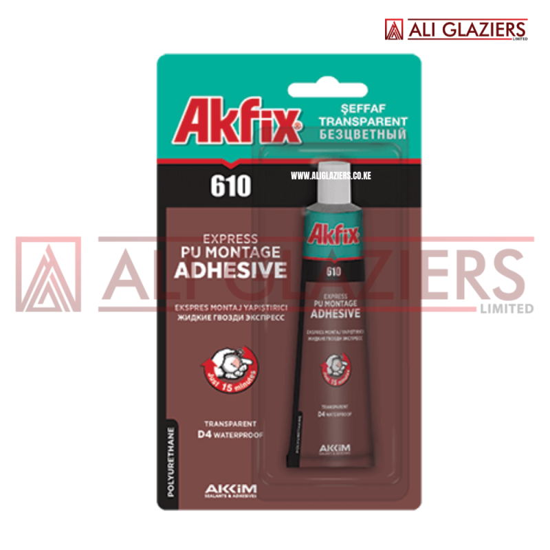 Genuine AKFIX 610 Transparent Clear PU Express Montage Adhesive